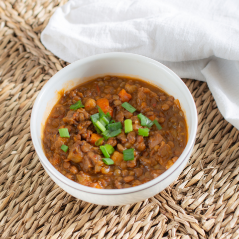 Guiso de lentejas veggie